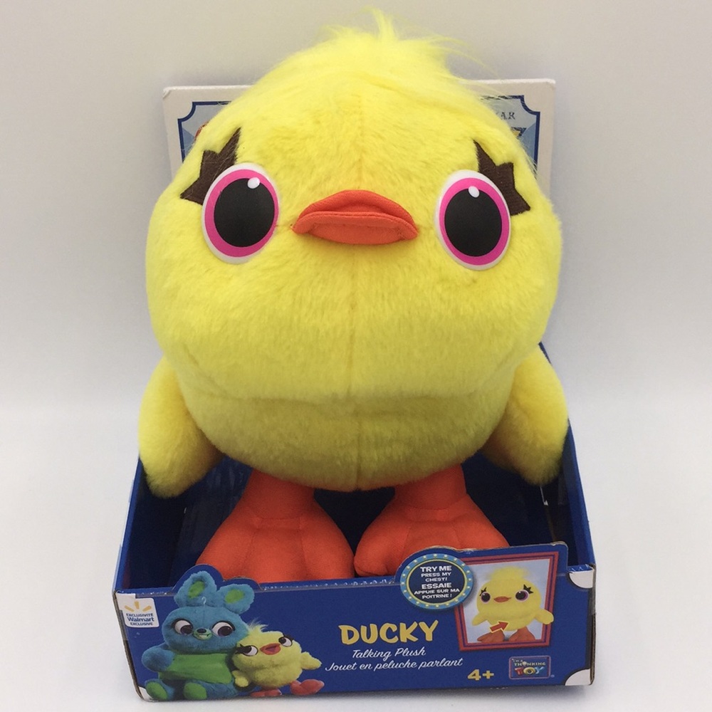 Disney Pixar Toy Story 4 Ducky Talking Soft Plush Stuffed Animal Duck